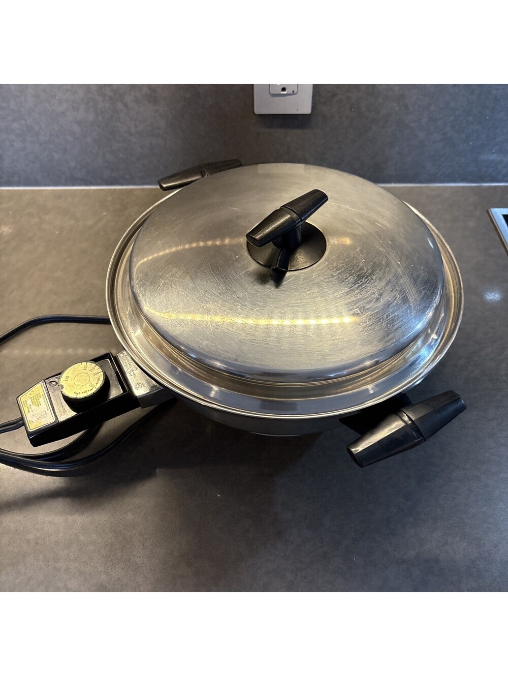 Vollrath Vintage Model 24 Electric Skillet Made In Sheboygan Wisconsin USA Works